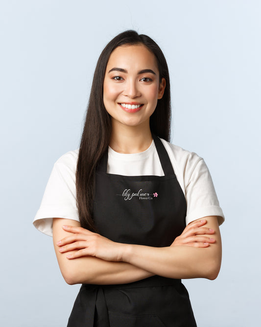 Lily Palmer Butcher Apron with Two Patch Pockets