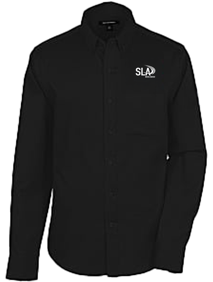 Men's SLA Executive Long Sleeve Tailored Shirt - Black