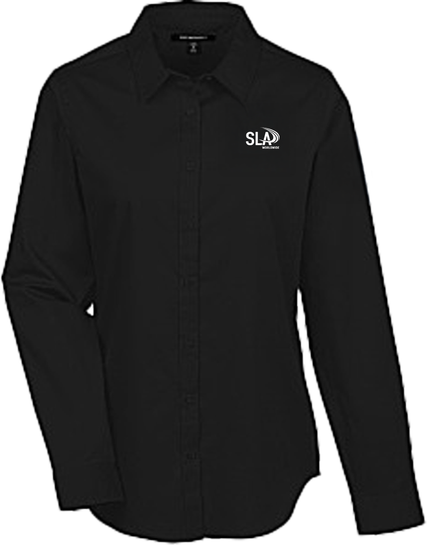 Women's SLA Executive Long Sleeve Tailored Shirt - Black